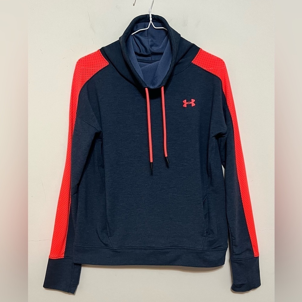 Under Armour Featherweight Fleece Sweatshirt Funnel Neck Pullover Women’s Small